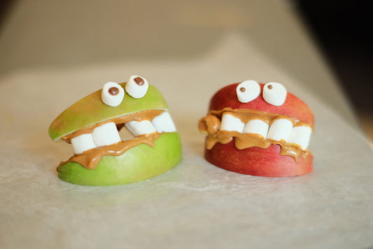 Peanut Butter Monster Apple Bites